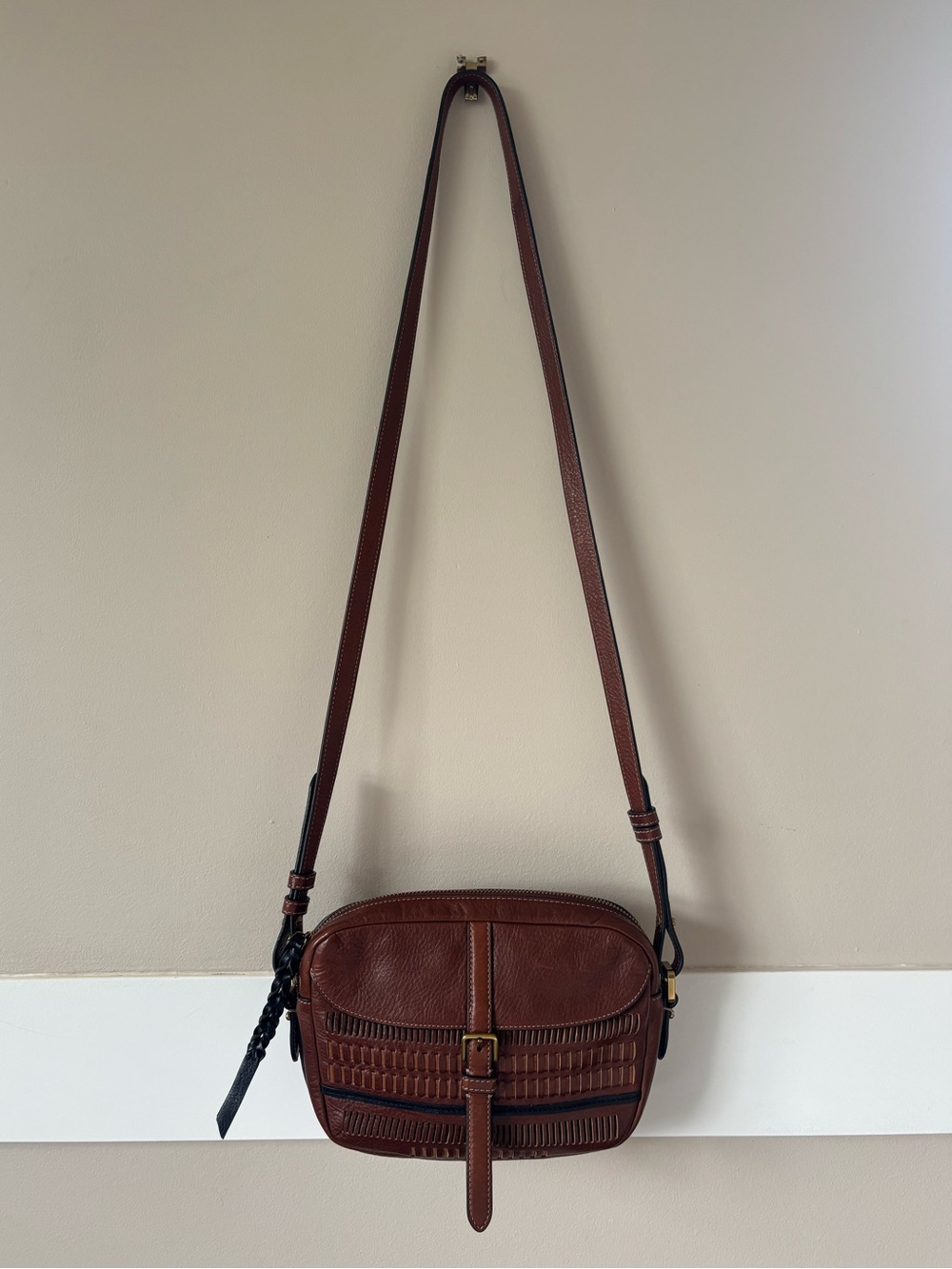 Fossil - as new Kendall crossbody leather bag